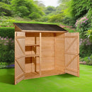 Casetta Box da Giardino 1,63x0,74 m con Pavimento in Legno Picea Massello 16mm Eden
