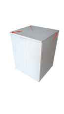 Coprilavatrice da Esterno 68,5x64,5x88 cm 2 Ante Bianco Seconda Scelta