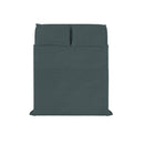 Set Lenzuola Sopra Sotto e 2 Federe Linea Water Washed Salvia