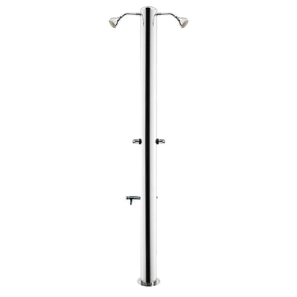 Doccia da Giardino Doppia 2 Rubinetti e Lavapiedi ATI Docce MUL-2R Inox Anodizzato acquista