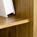 Libreria 3 Ripiani 2 Ante 60x34,5x162 cm in Truciolato Noce