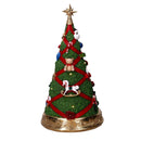 Albero resina con led rosso e verde cm Ø26,8xh46,3