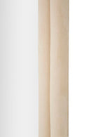 Specchio da Muro Cloe Velluto Crema 60x4x160 cm in MDF e Poliestere e Specchio Crema      