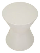 Tavolinetto Oyo Ø45x55 cm in Metallo Bianco      