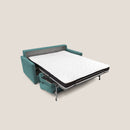 Divano Letto 3 Posti 196x102x97 cm in Tessuto Petrolio