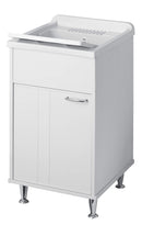 Mobile Lavatoio in PVC 45x50x85cm 1 Anta Forlani Neat Bianco