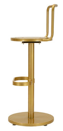 Sgabello Bar Tixy Ø38x94 cm in Metallo Oro      