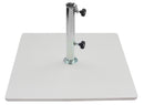 Base per Ombrellone da Giardino 60 Kg per Tubi Ø65mm in Metallo Bianco