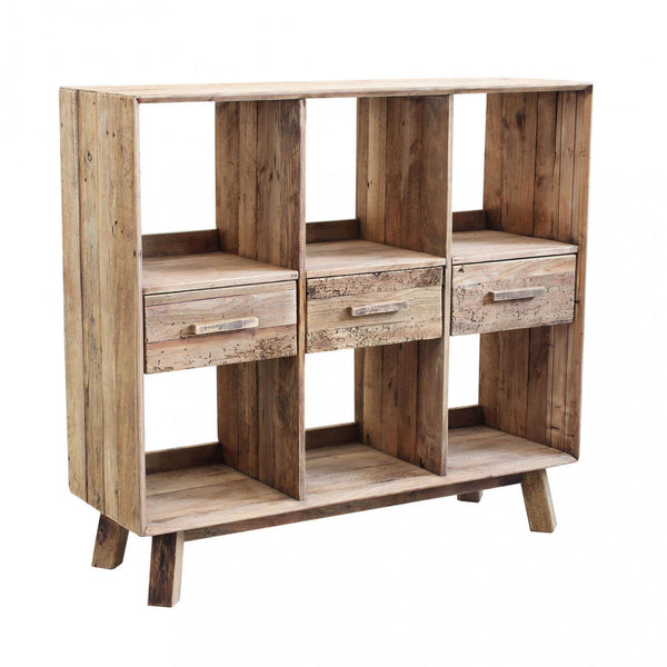 prezzo Mobile Maximillian 120x40x110 h cm in Pino riciclato Marrone
