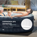 Vasca Idromassaggio da Esterno Gonfiabile Riscaldata Ø180x68 cm 930 Litri Blu Scuro