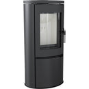 Stufa a Legna 5,5/10,5KW in Ghisa e Acciaio Flig Torrance Nera