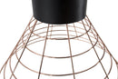 Lampadario Net Ø45x42 cm Metallo Nero e Rame