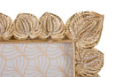Cornice Anthurium 20,5x2x26 cm in Resina e Vetro Oro      