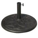 Base per Ombrellone da Giardino Ø54,5 cm 19 Kg in Resina con Finiture in Bronzo