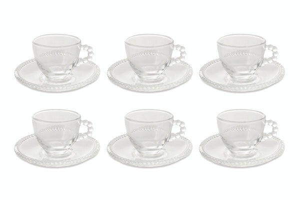 Set 6 Tazzine da Caffè Ø6,5x5,4 cm in Vetro Villa d'Este Home Tivoli prezzo