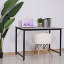 Scrivania da Ufficio 120x60x73 cm in Ferro e MDF  Nero Scuro