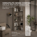 Libreria Modulare Apribile 72x22x200 cm Scaffale Libri Componibile in Legno       