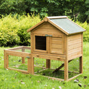 Conigliera Gabbia in Legno per Conigli e Animali Domestici 130x52x98.5 cm 