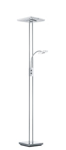 Piantana da Interno a LED in Metallo Cromo