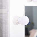 Toletta da Camera con Specchio e LED 70x40x160 cm in Legno Truciolare Bianco