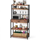 Mobile Scaffale da Cucina 5 Ripiani 1 Cassetto 80x40x160 cm Portaoggetti