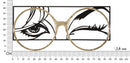 Pannello Eyewear 89,5x3,8x41,3 cm in Ferro Multicolor      
