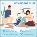 Scivolo per Bambini Pieghevole 102x53x53 cm in Plastica Verde