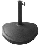 Base per Ombrellone da Giardino Mezzaluna Ø50 cm in Poliresina Nero