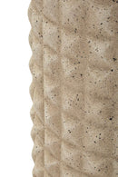 Vaso da Esterno Sand Ø28x110 cm in Resina Beige      