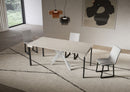 Consolle Allungabile 90-196x40x77 cm Saki Small Cashmere Gambe Bianche 