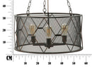 Lampadario Gothic Ø60x30 cm in Ferro