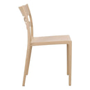 Set 6 Sedie 81x46x52 cm in Polipropilene Tortora
