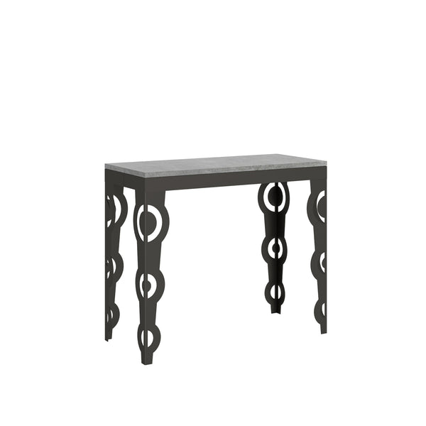 online Consolle Allungabile 90-300x40x77 cm in Nobilitato Grigio