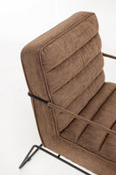 Poltrona Brianna in Similpelle Marrone