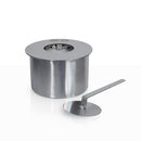 Bruciatore Rotondo per Camino a Bioetanolo Ø18x10 cm 2 lt Senza Vetro in Acciaio Inox  