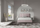 Letto Matrimoniale Francese Imbottito in Microfibra Antea Large Glicine Varie Misure