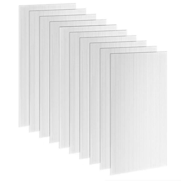 Set 10 Lastre Alveolari 120x60 cm Anti-UV Tagliabili per Serre e Pensiline Tettoie in Policarbonato Trasparente acquista