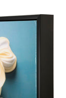 Dipinto su Tela Laccato Narcy B con Cornice 82x4x82 cm in Metallo e Abete e Tela      