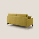 Divano 2 Posti 140x94x90 cm in Tessuto Giallo