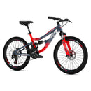 Bicicletta per Bambini Mountain Bike 24" Twenty Full 24 Cambio Shimano 21V Telaio in Acciaio Arancione e Grigio