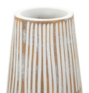 Vaso Resina Hanoi Ø17x68,5 cm in Resina Bianco effetto lavato      