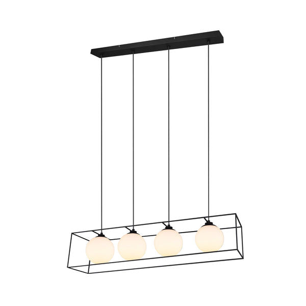 Lampada a Sospensione da Interno E14 in Metallo Nero Opaco sconto