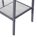 Scaffale a Scala 4 Ripiani in Acciaio Nero 60x35.2x148.2 cm 