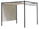 Pergola da Giardino 3x3m in Acciaio e Poliestere Beige