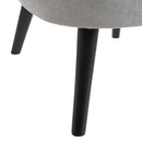 Poltrona Relax in Legno e Tessuto Colore Grigio Scuro Mod. Kansas 59x66x75H cm