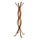 Appendiabiti a Stelo in Legno 4 Braccia 60x60H178cm Ondulato Noce