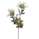 Set 6 Piante Artificiali di Cartamus Composta da 3 Fiori Altezza 67 cm Giallo