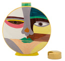Vaso Piccassy Color Round 28x9x33 cm in Ceramica Multicolor      
