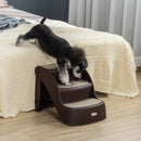 Scaletta per Cani Pieghevole 49x38x38 cm in Polipropilene Marrone