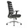 Poltrona da ufficio 64x48x120/130 cm Spring nera
